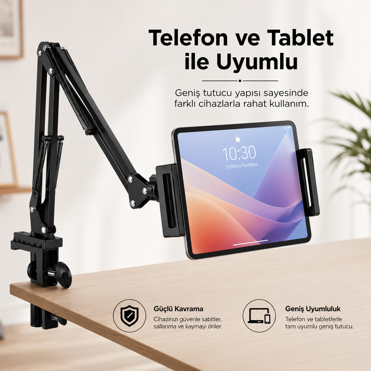 Winges® Profesyonel Hareketli Telefon Ve Tablet Tutucağı