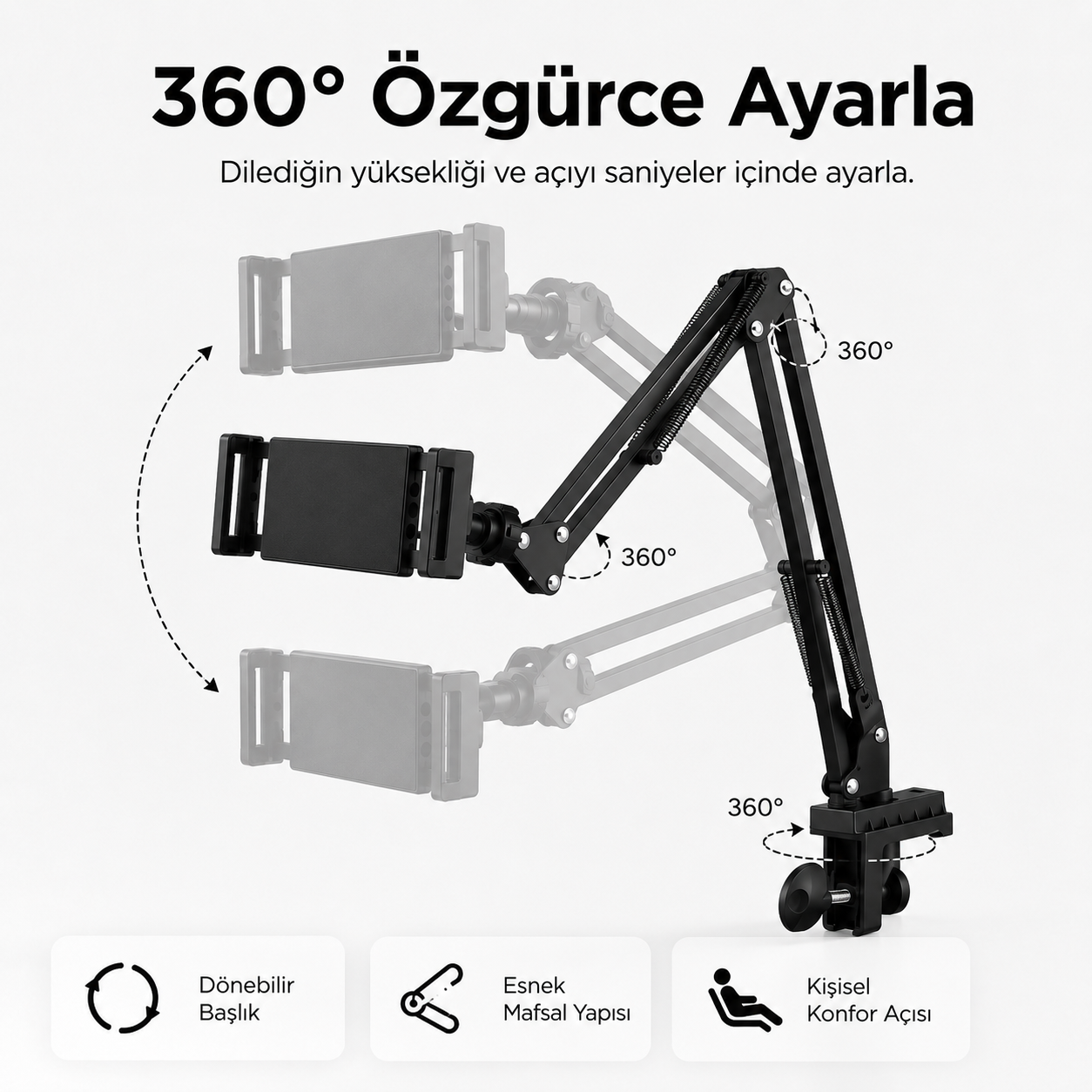 Winges® Profesyonel Hareketli Telefon Ve Tablet Tutucağı