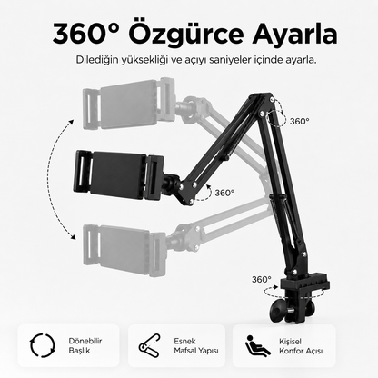 Winges® Profesyonel Hareketli Telefon Ve Tablet Tutucağı